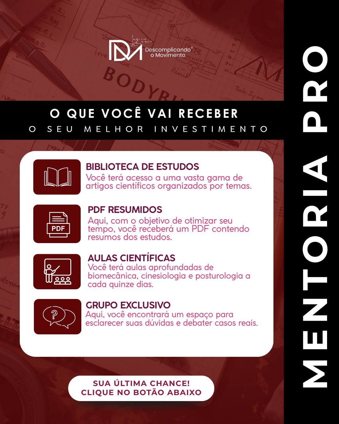 O que você vai receber